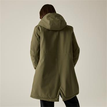 Vallina Jacket Bark Green/black