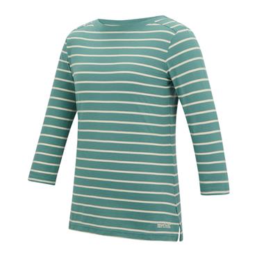 Regatta Bayletta Tee Ivy Moss/light Vanilla Stripe