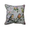 Fervor & Hue Velvet Cushion Vintage Garden Bird 45x45cm
