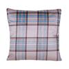 Fervor & Hue Cushion Chenille Pink Check Champagne 50x50cm