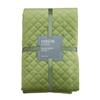 Fervor & Hue Quilted Velvet Throw Moss Green 270x130cm
