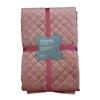 Fervor & Hue Quilted Velvet Rose Quartz Throw 270x130cm