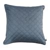 Fervor & Hue Quilted Velvet Gentle Blue Cushion 50x50cm