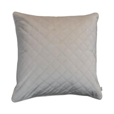 Fervor & Hue Quilted Velvet Cushion Mocha 50x50cm