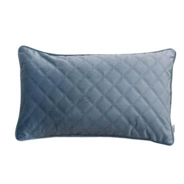 Fervor & Hue Quilted Cushion Gentle Blue 30x50cm