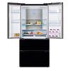 Powerpoint French Door Fridge Freezer Black Glass 91cm