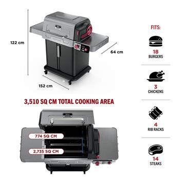 Ninja Flexflame 5in1 Gas And Electric Bbq