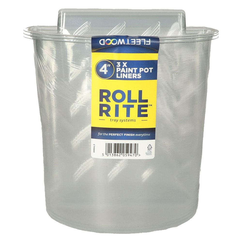 Fleetwood Roll Rite 4' 3 Pack Paint Pot Liners Stakelums Home