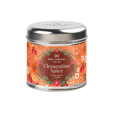 Wax Lyrical Candle Tin Clementine Spice