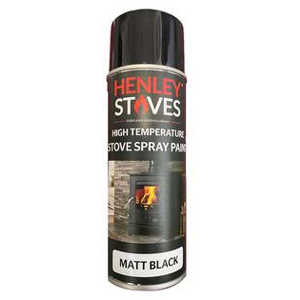 Henley Stoves High Temperature Stove Spray Paint Matt Black 450ml