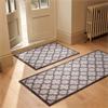 Hug Rug Paw Print Moroccan Tile Grey Runner 65x85cm