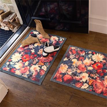 Hug Rug Dark Florals Mat 65x85cm