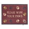 Hug Rug Wipe Your Paws Burgundy Mat 65x85cm