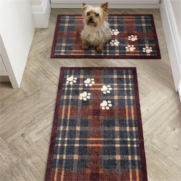 Howler & Scratch Plaid Paws Mat 50x75cm