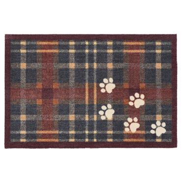 Howler & Scratch Plaid Paws Mat 50x75cm