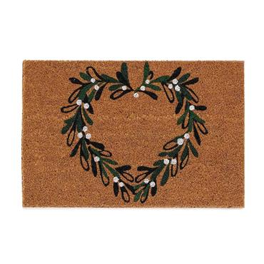 My Mat Coir Mistletoe Heart Mat 40x60cm