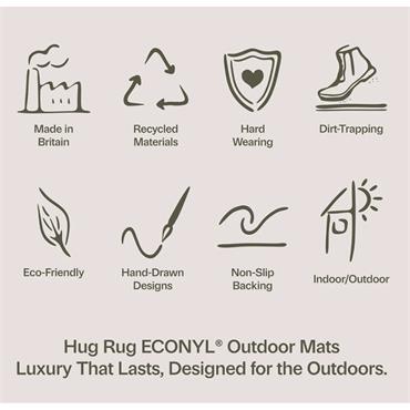HUG RUG OUTDOOR HIGHLAND COW 1 50x75cm
