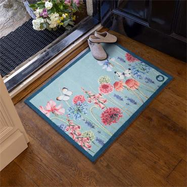 Hug Rug Butterfly Garden Blue Mat 65x85cm