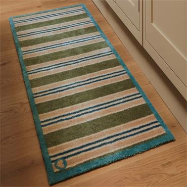 HUG RUG TIMELESS STRIPE GREEN RUNNER 65x150cm