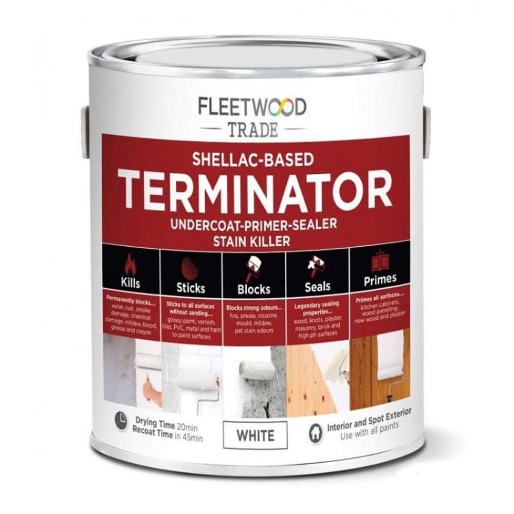 Fleetwood Terminator ShellacBased Undercoat Primer White 2.5L