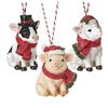 Christmas Farm Animals Decoration Assorted