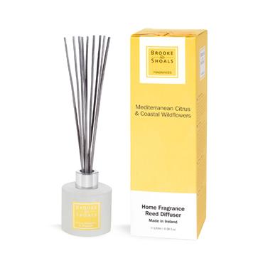 Brooke & Shoals Reed Diffuser Mediterranean Citrus Coastal Wildflowers
