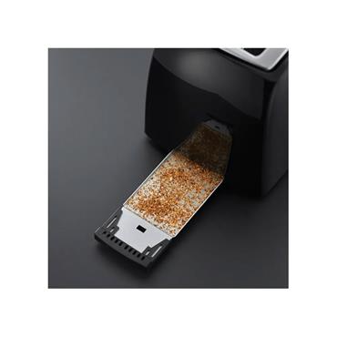 Russell Hobbs Textures Plus Black 2 Slice Toaster