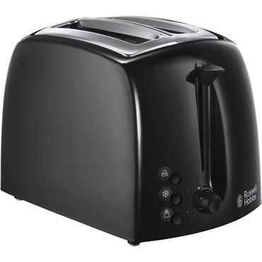 Russell Hobbs Textures Plus Black 2 Slice Toaster