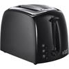 Russell Hobbs Textures Plus Black 2 Slice Toaster