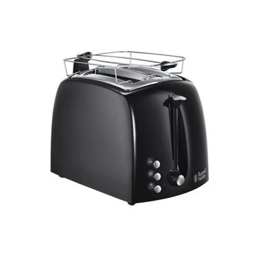 Russell Hobbs Textures Plus Black 2 Slice Toaster