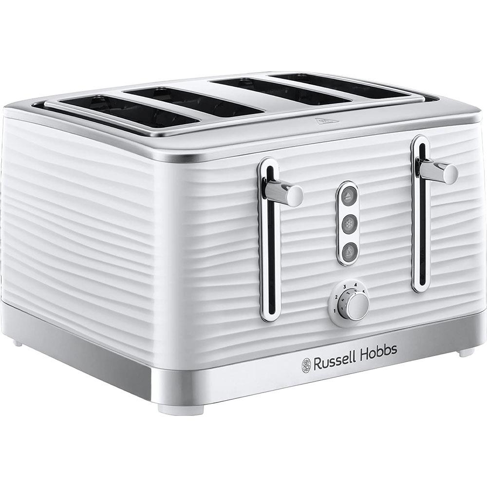 Russell Hobbs Inspire 4 slice Toaster White Stakelums Home & Hardware