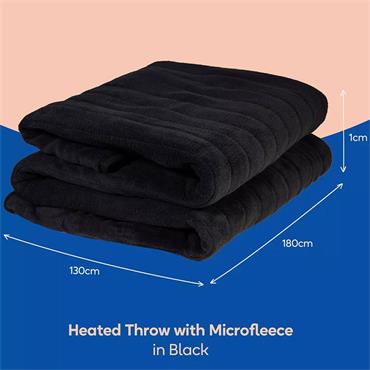 Russell Hobbs Heated Throw 9 Heat Black