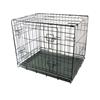 Black Fold Flat Dog Crate Small