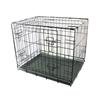 Black Fold Flat Dog Crate Medium