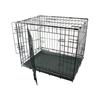 Black Fold Flat Dog Crate Large