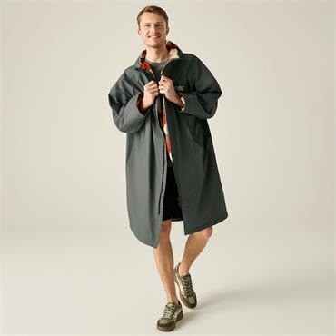 Adult Dry Robe Iron/abstract Mountain L/x-large