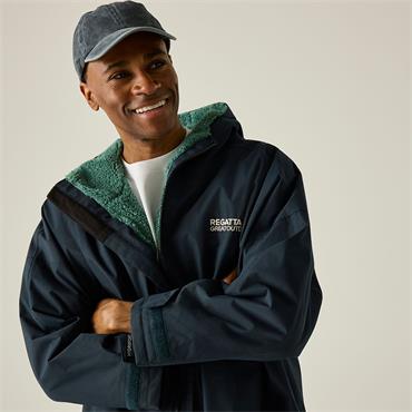 Adult Dry Robe Navy/ivy Moss L/x-large
