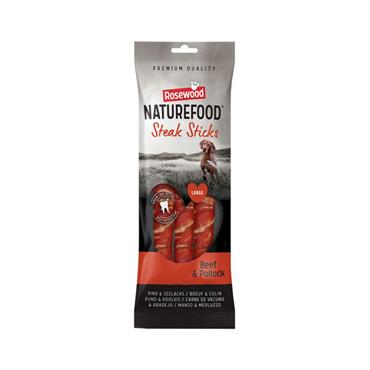 Naturefood Beef Steak Sticks Large 240G