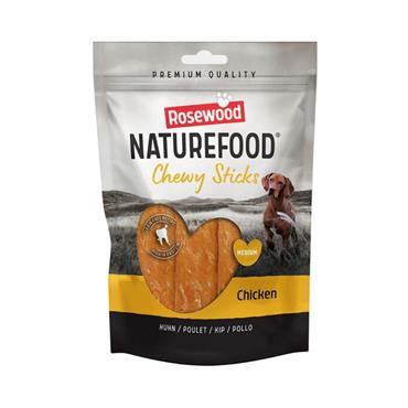 Naturefood Chicken Chewy Sticks Medium 100G
