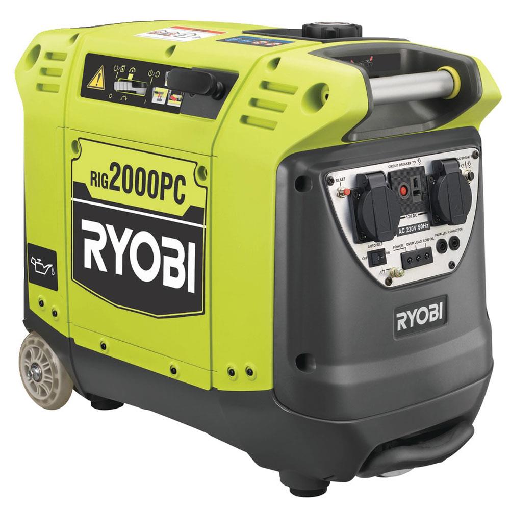Ryobi RIG2000PC Petrol Inverter Generator 2000w Stakelums Home