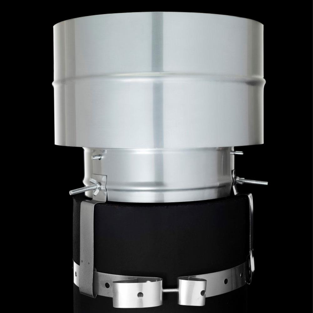 SHL Static Anti Downdraught Chimney Cowl 8" Stainless Steel Stakelums
