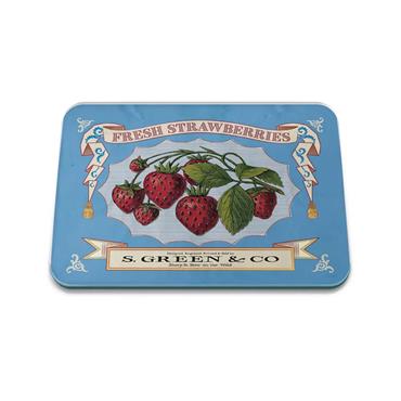 Eddington Vintage Strawberries Med Glass Wortop Protector