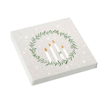 Delicate Wreath Paper Napkins 33X33cm