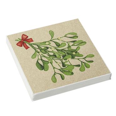Misteltoe Twigs Recycled Paper Napkins 33X33CM