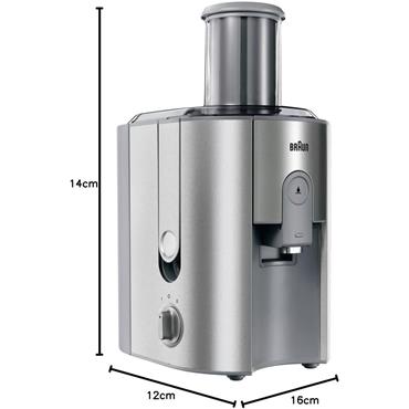 Braun Centrifugal Juicer Grey 1000w