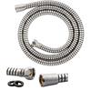 Easi Plumb Shower Line 1.5mX11mm ID Shower Hose Hex & Conical Nut PVC Finish