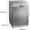 BOSCH DISHWASHER 14PLC 6PROG  D RATE ST STEEL