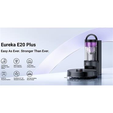 Eureka E20 Plus Robot Vac With Bagless Docking Station