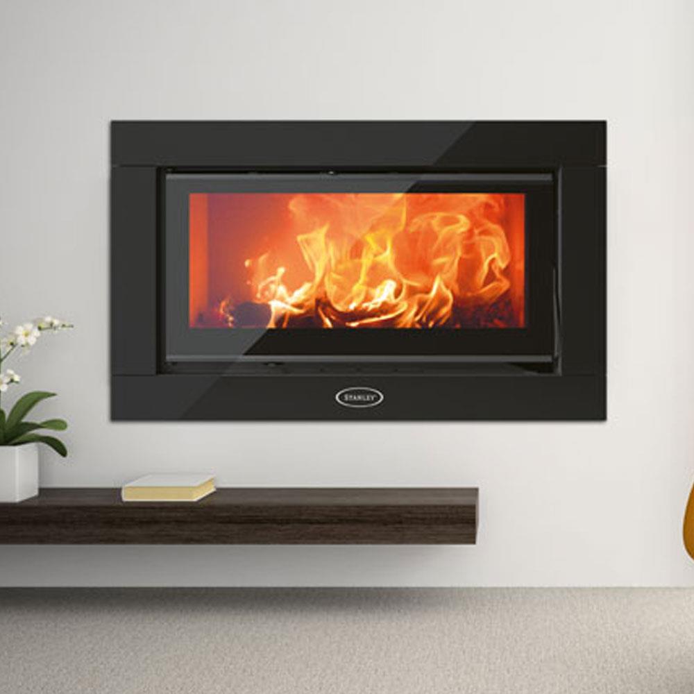 Waterford Stanley I80 Single Sided Insert Woodburning Stove Graphite
