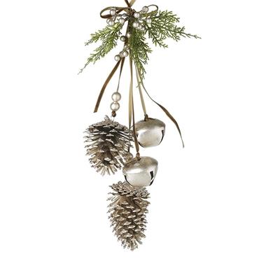 Fir Cone And Bells Hanger 49cm